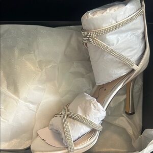 Nina Shoes Elegant Silver Heels